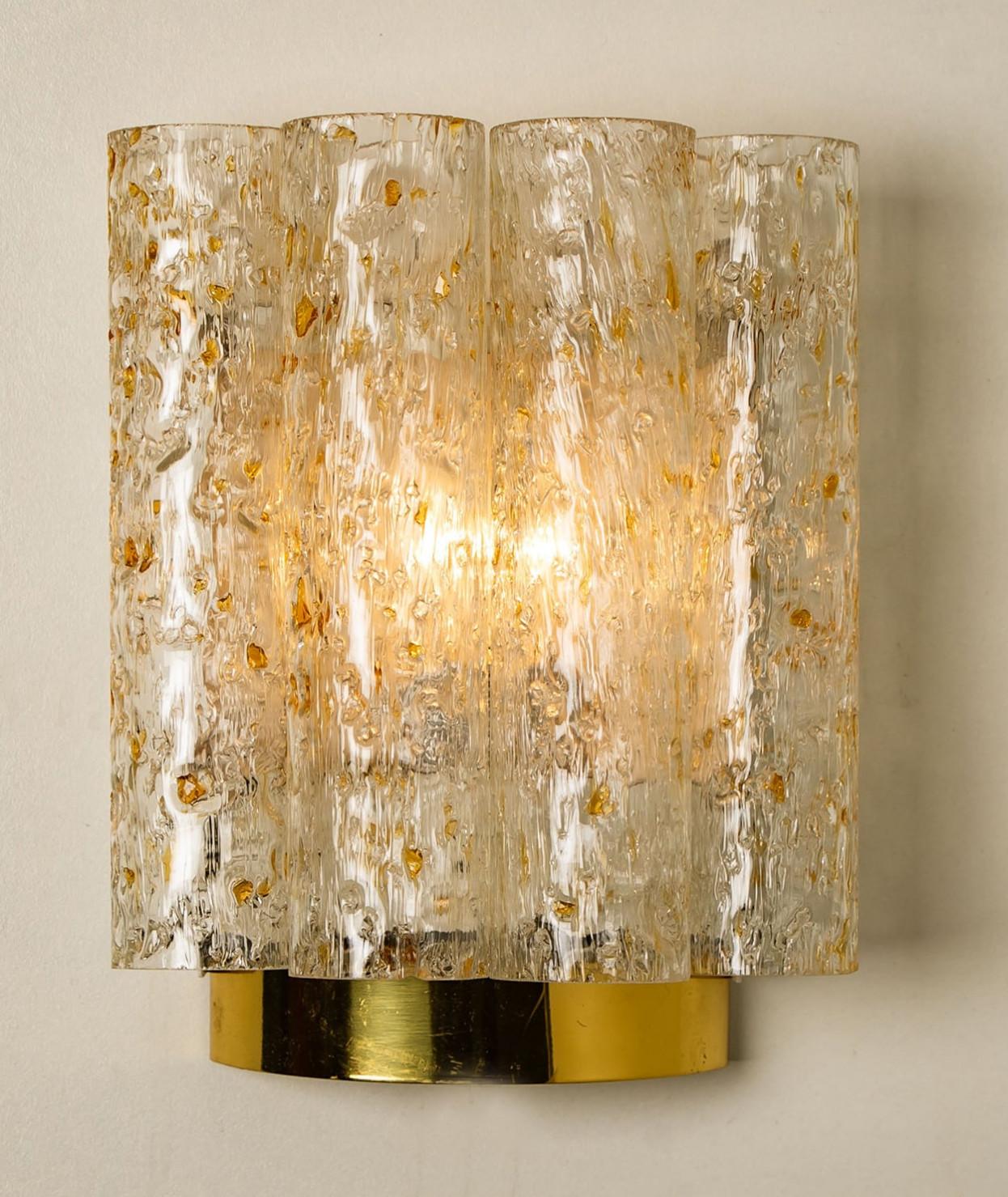 Lampade da parete a tubi maculati di Doria Leuchten, anni '60 in vendita 6