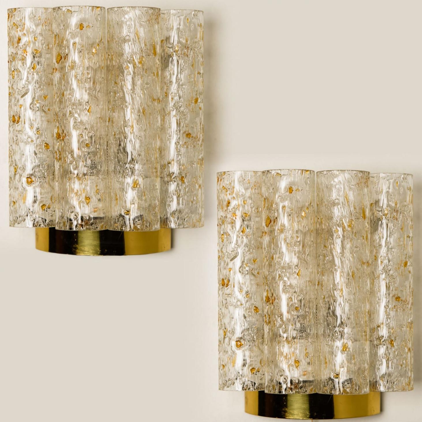 Lampade da parete a tubi maculati di Doria Leuchten, anni '60 in vendita 7