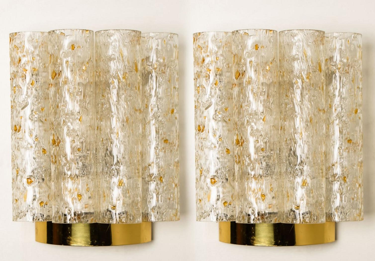 Lampade da parete a tubi maculati di Doria Leuchten, anni '60 in vendita 9