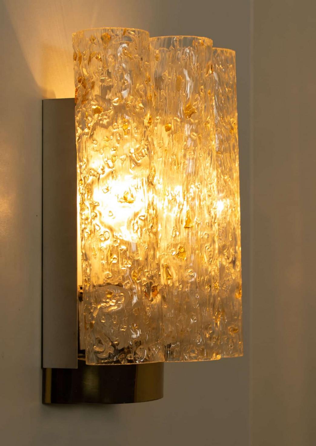Lampade da parete a tubi maculati di Doria Leuchten, anni '60 in vendita 11