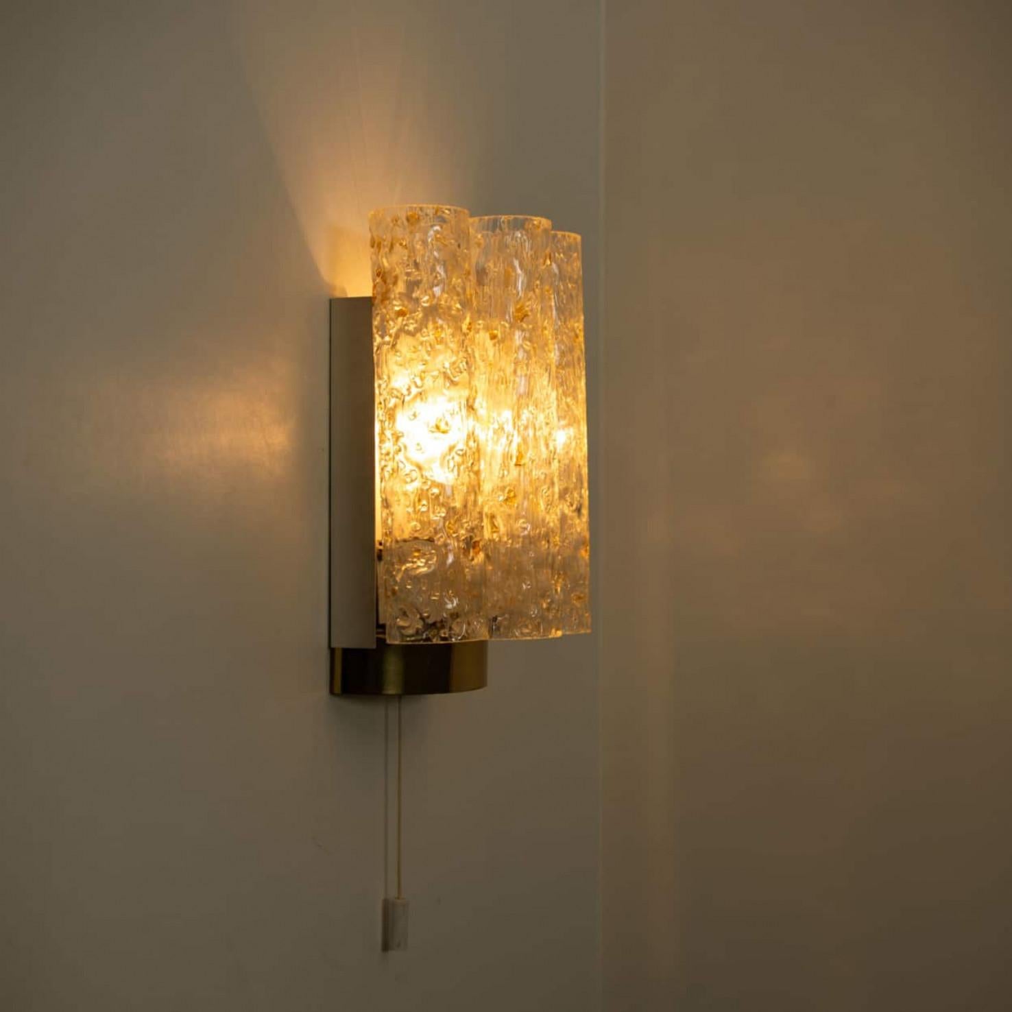 Lampade da parete a tubi maculati di Doria Leuchten, anni '60 in vendita 12