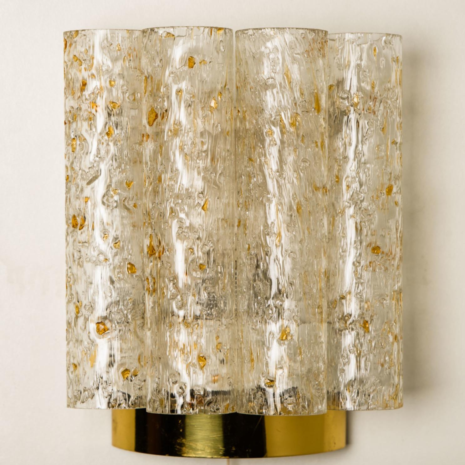 Other Speckled Tubes Wall Lights by Doria Leuchten, 1960s For Sale