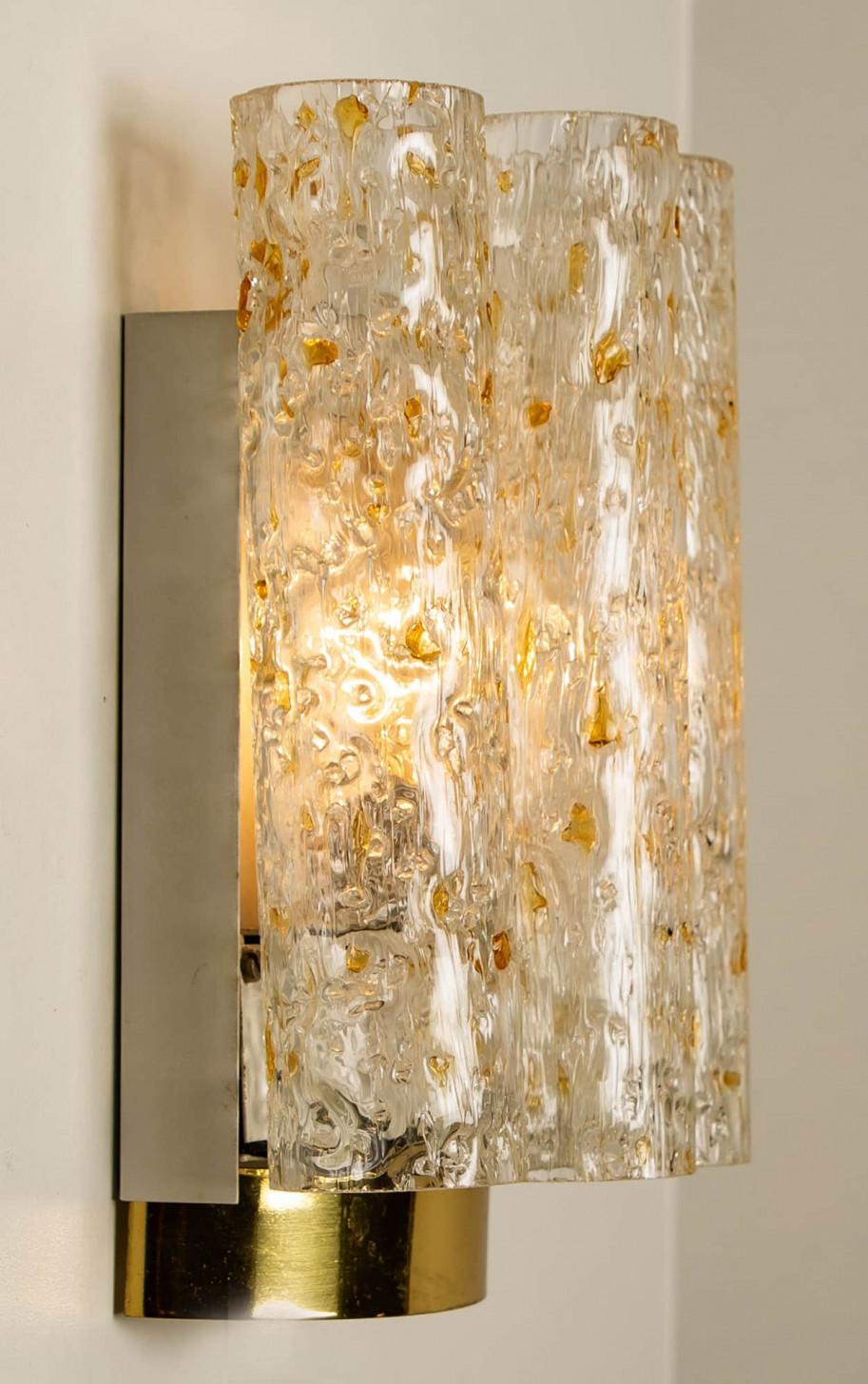 Lampade da parete a tubi maculati di Doria Leuchten, anni '60 In condizioni buone in vendita a Rijssen, NL