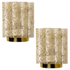 Speckled Tubes Wall Lights by Doria Leuchten, 1960s