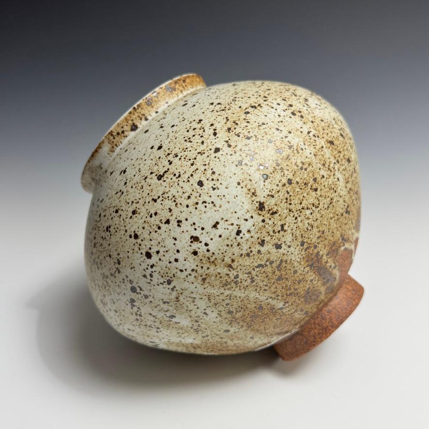 Speckled White Moon Jar by Jason Fox For Sale 1