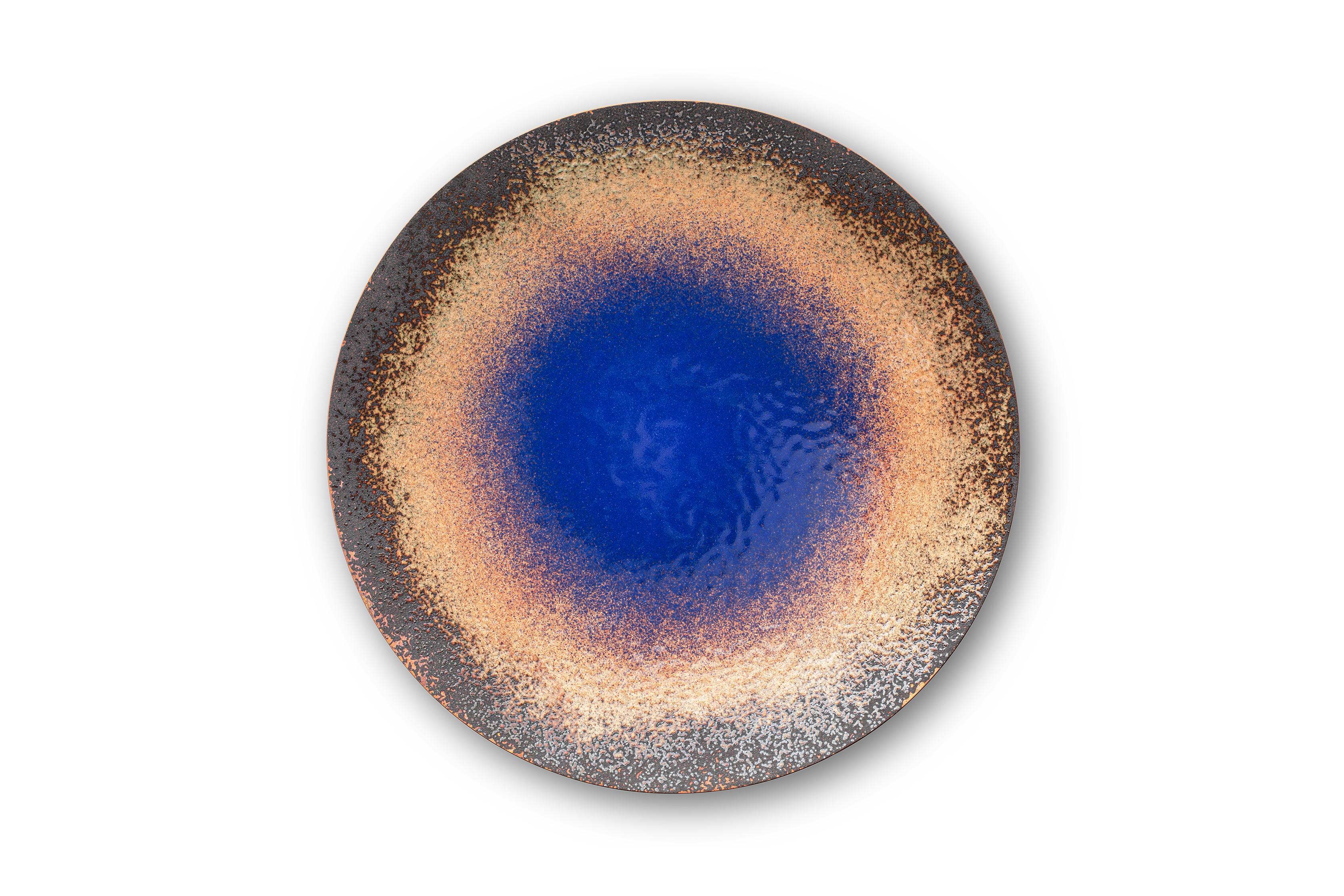 Specola, Dish, Fire Enamel on Copper For Sale 6