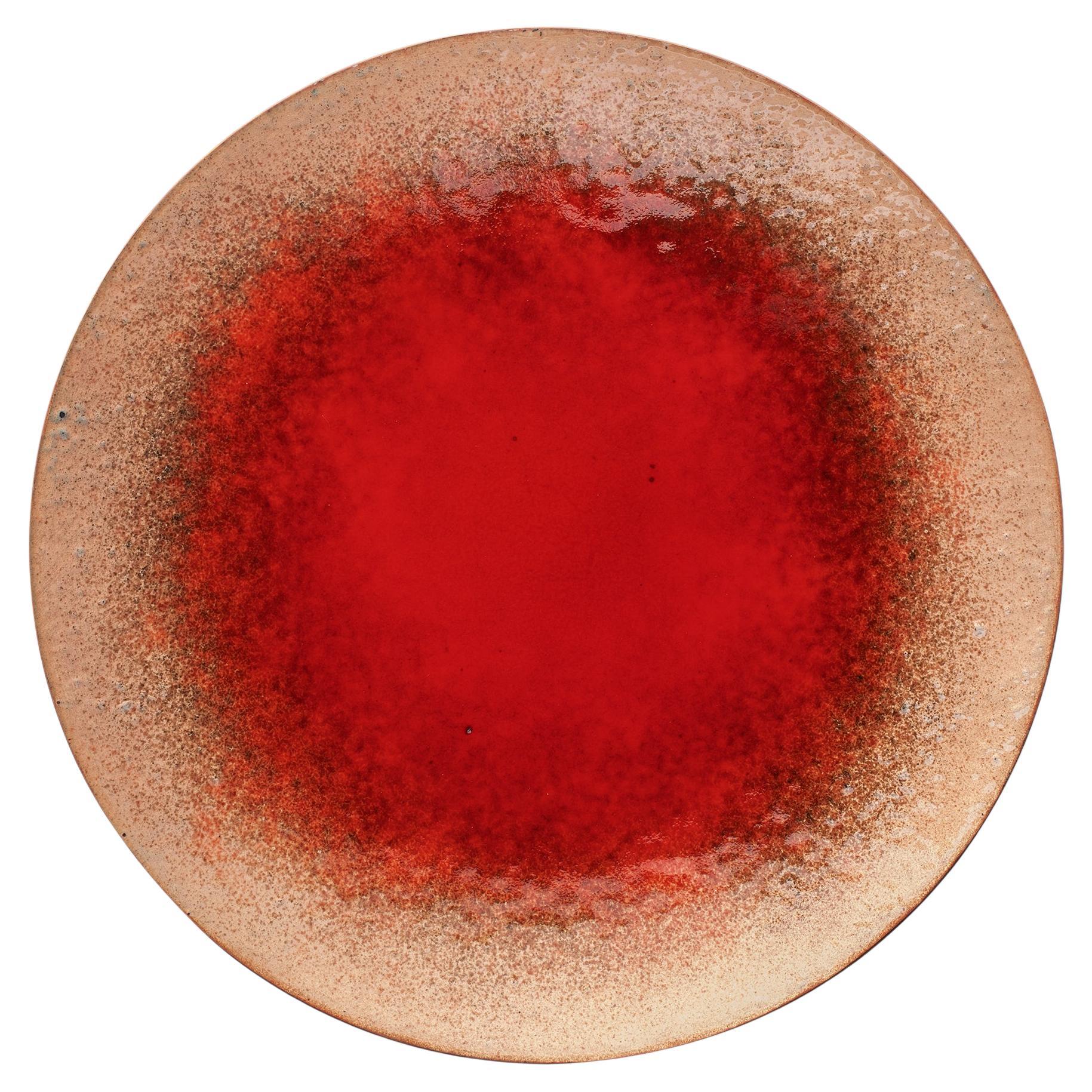 Specola, Dish, Fire Enamel on Copper