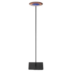 Specola, Dish on Floor Stand, Fire Enamel on Copper