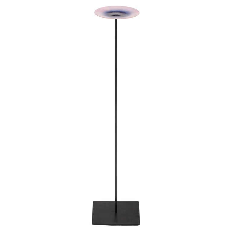 Specola - Dish on Floor Stand - Fire Enamel on Copper For Sale at 1stDibs