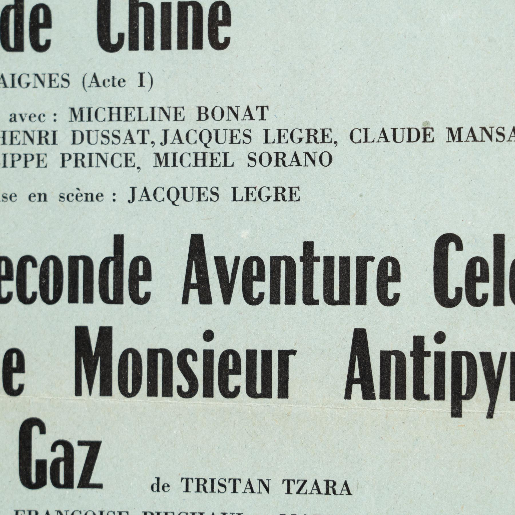 Spectacle Dada Tristan Tzara Ribemont-Dessaignes Coeur a Gaz Bryen, 1960s For Sale 1