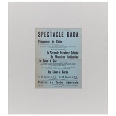 Spectacle Dada Tristan Tzara Ribemont-Dessaignes Coeur a Gaz Bryen, 1960s