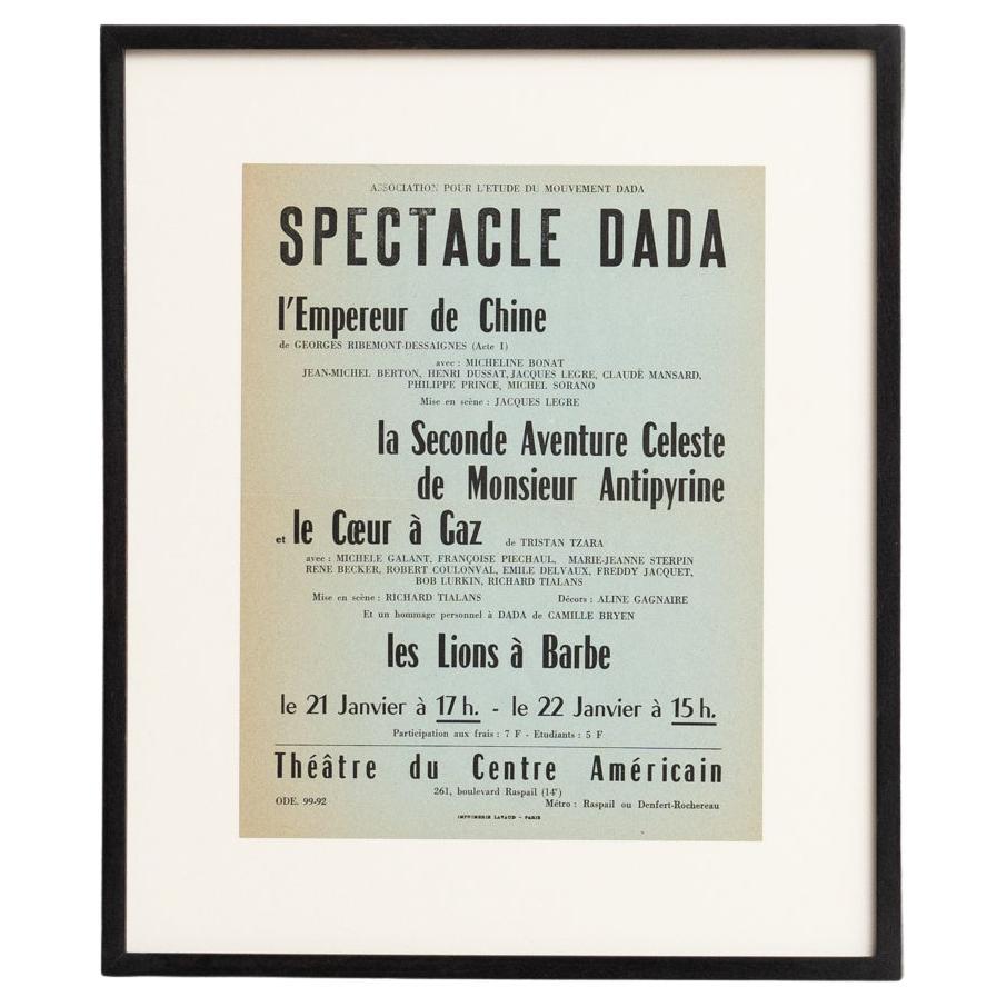 Spectacle Dada Tristan Tzara Ribemont-Dessaignes Coeur a Gaz Bryen, 1960s For Sale