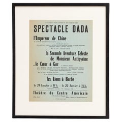 Spectacle Dada Tristan Tzara Ribemont-Dessaignes Coeur a Gaz Bryen, années 1960