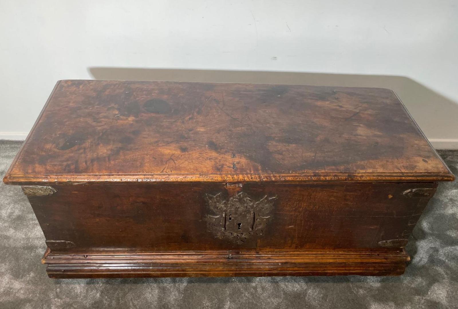 18th Century and Earlier Spectacular 17th Century Spanish Chest For Sale
