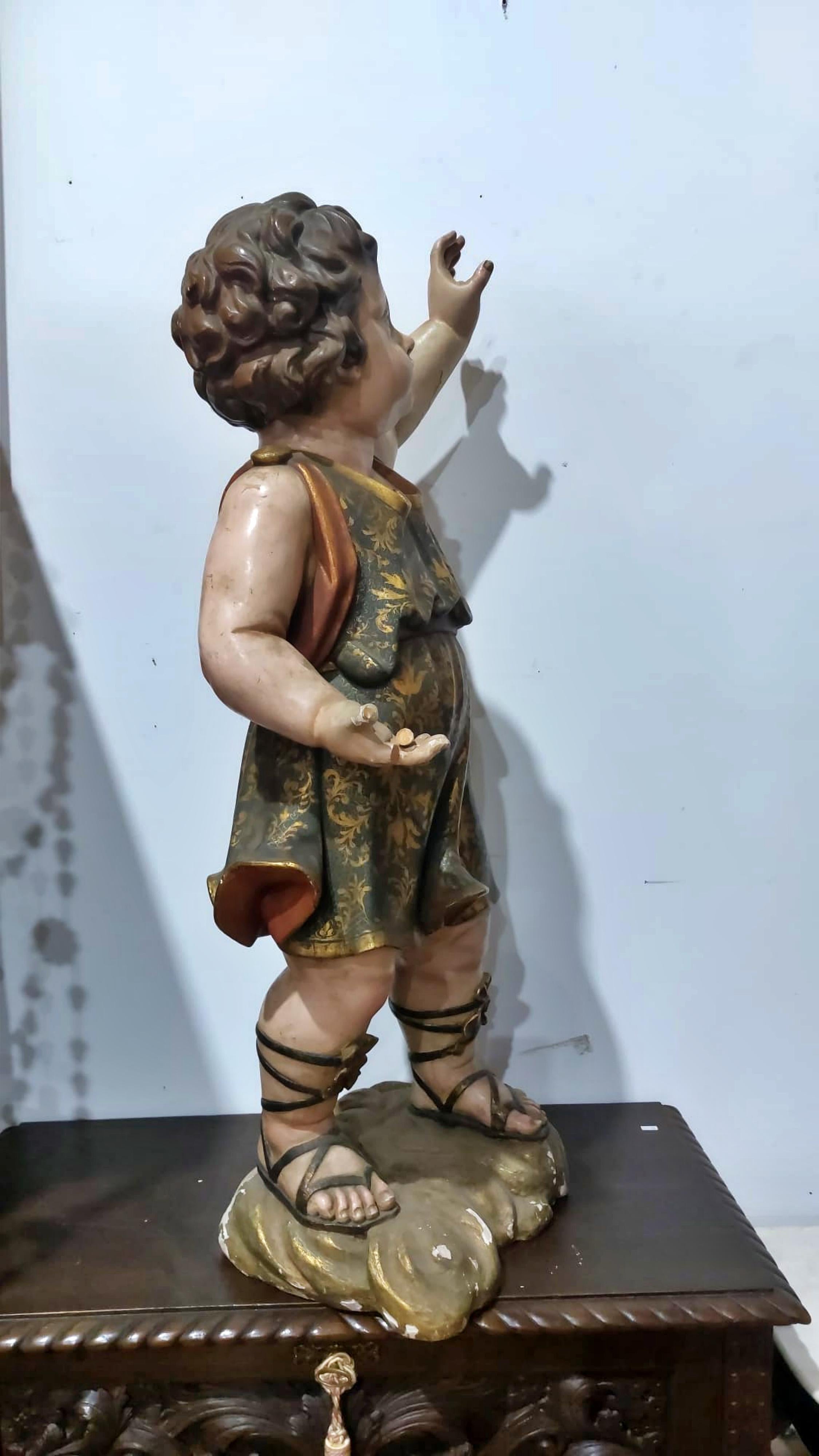 Fatto a mano Spettacolare scultura del XVII secolo della Spanish School 