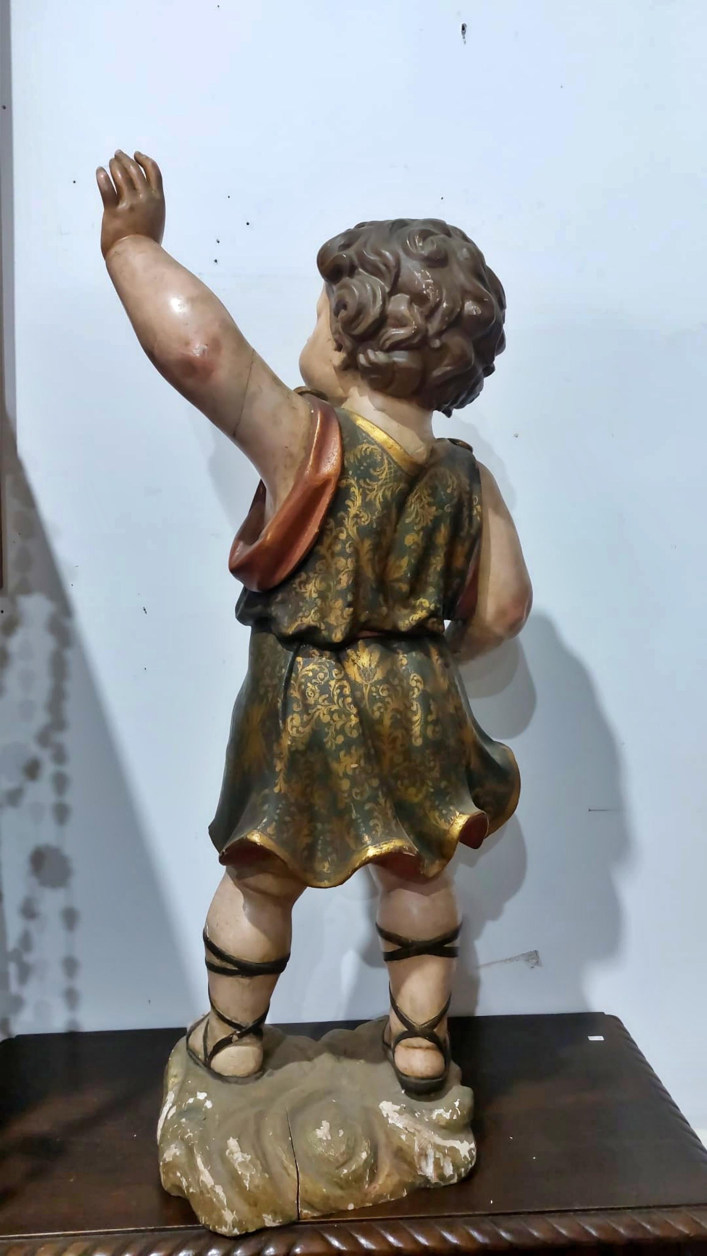 Fino al XVIII secolo Spettacolare scultura del XVII secolo della Spanish School 