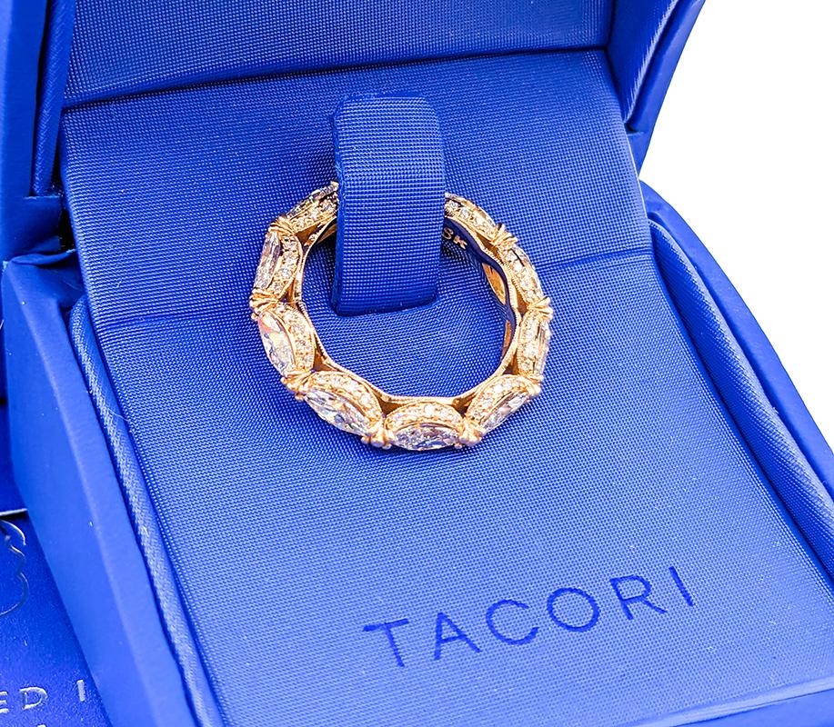 Spektakuläre 18k Tacori 2,82ctw Diamant Eternity Band Ring HT2661R (Marquiseschliff)