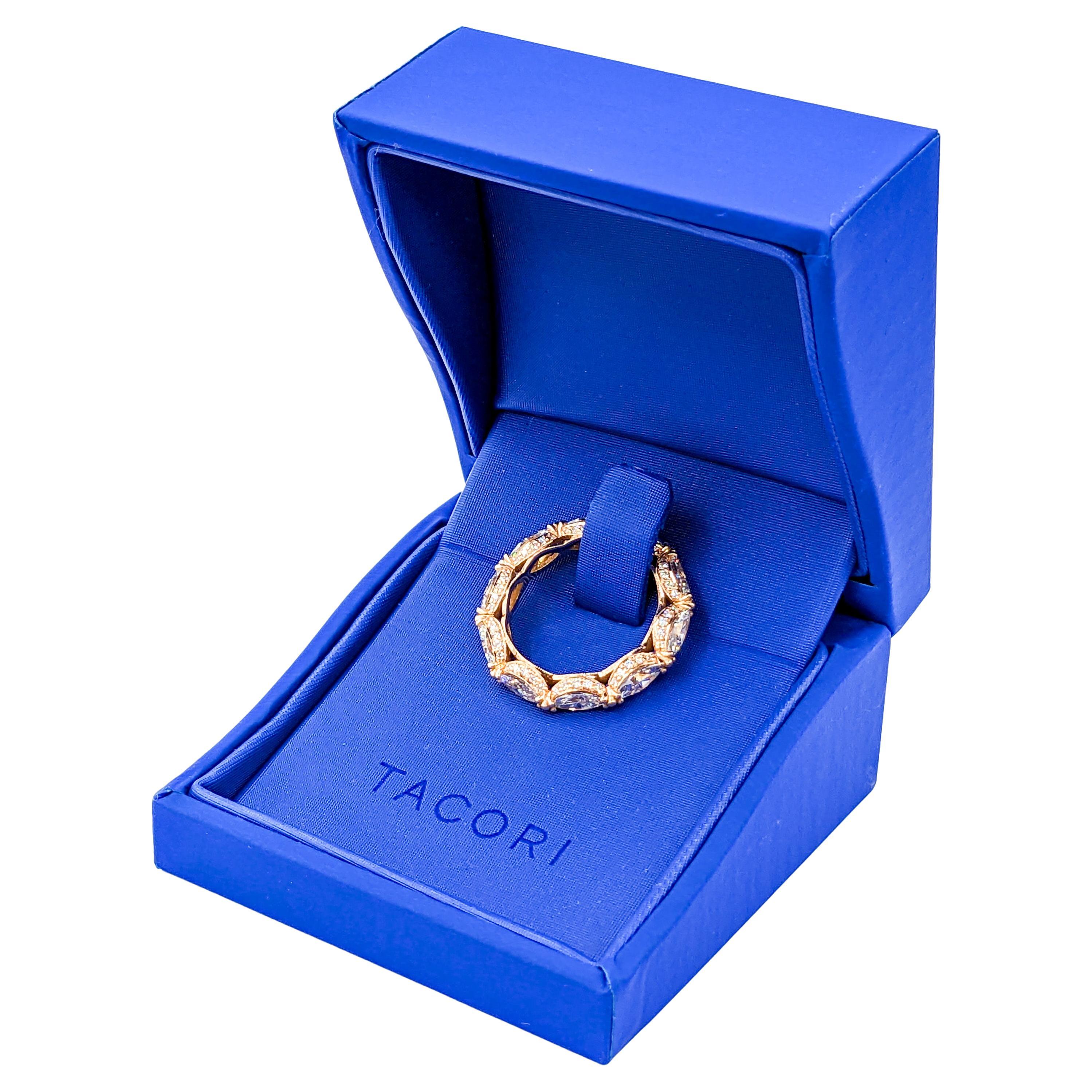 Spectacular 18k Tacori 2.82ctw Diamond Eternity Band Ring HT2661R For Sale