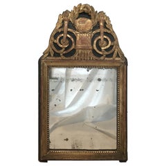Spectacular 18th Century Carved Giltwood French Mirror