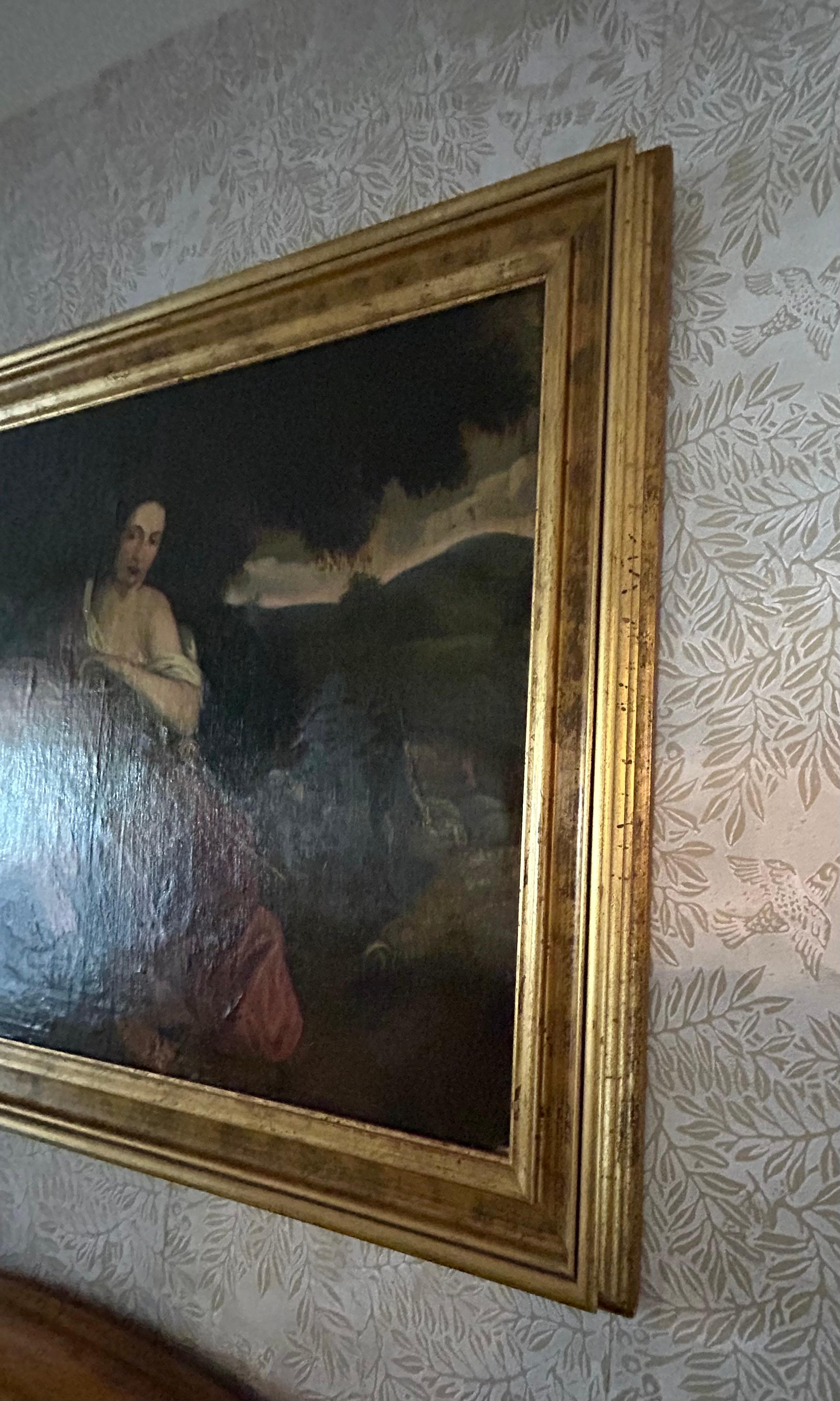 Spectaculaire huile sur toile du 18e siècle, école italienne en vente 9