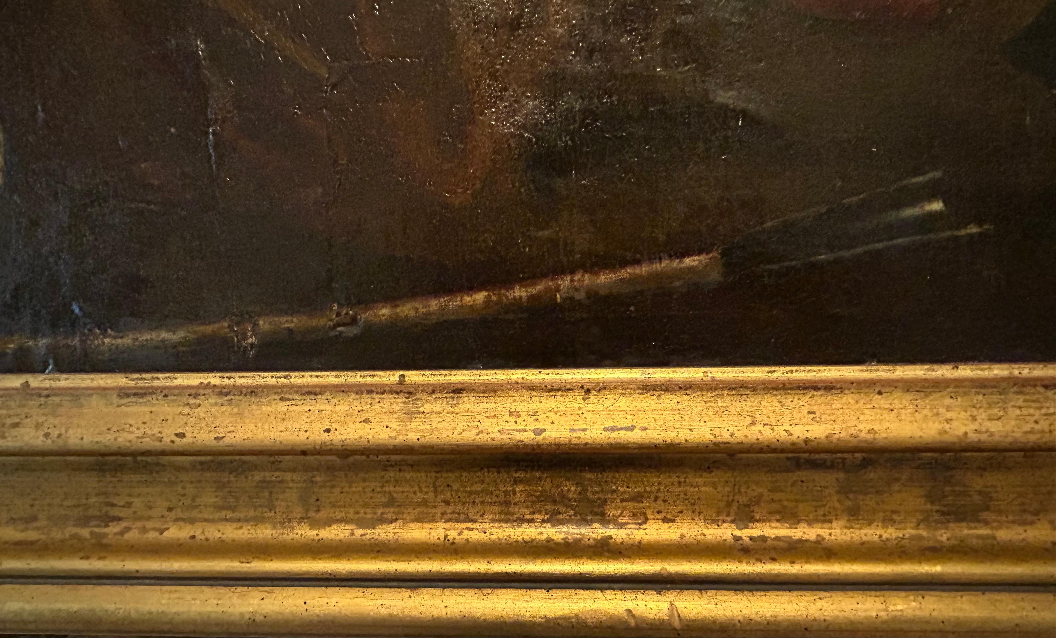 Spectaculaire huile sur toile du 18e siècle, école italienne en vente 12