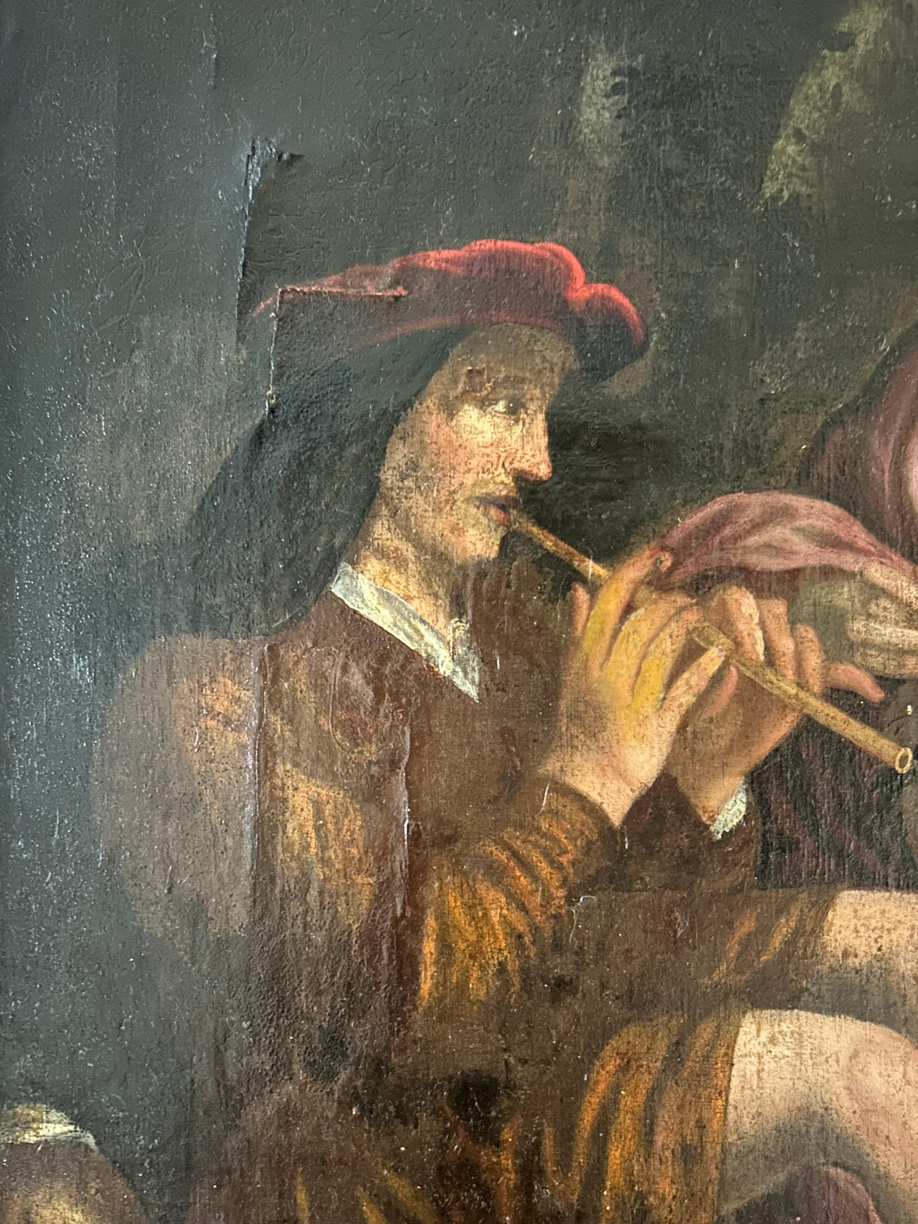 XVIIIe siècle et antérieur Spectaculaire huile sur toile du 18e siècle, école italienne en vente