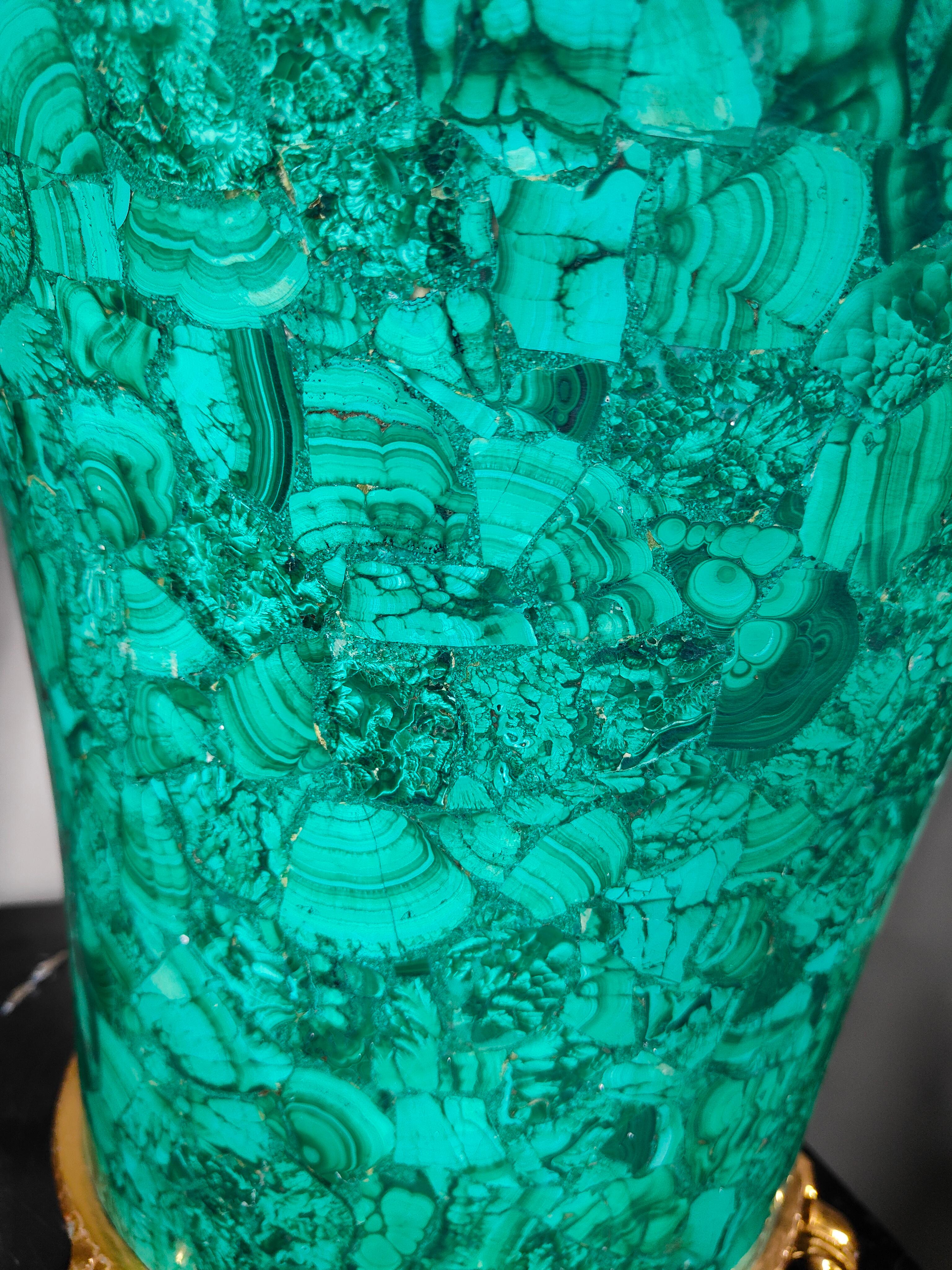 Spectacular 1950s Wine Cooler in malachite For Sale 5