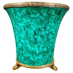 Vintage Spectacular 1950s Wine Cooler in malachite