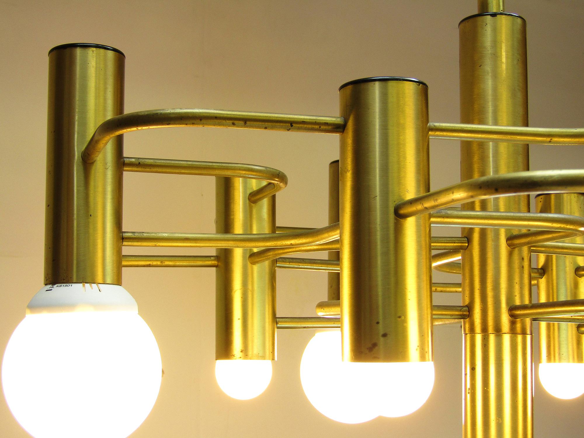 Spectacular 1960s Italian Chandelier By Gaetano Sciolari For Boulanger 3
