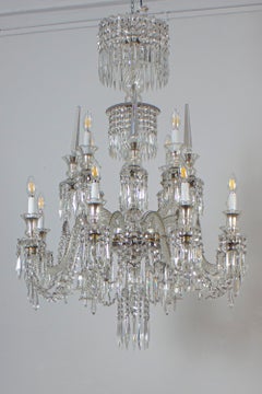 Spektakulärer französischer Kristallkronleuchter des 19. Jahrhunderts, 1880er Jahre