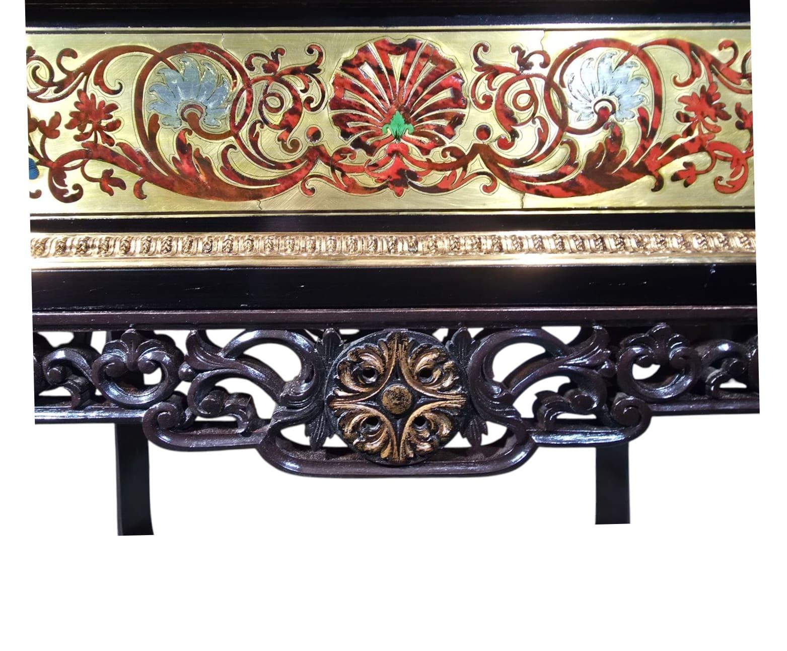 Spectacular 19th Century French Jardinière with Boulle Marquetry For Sale 2
