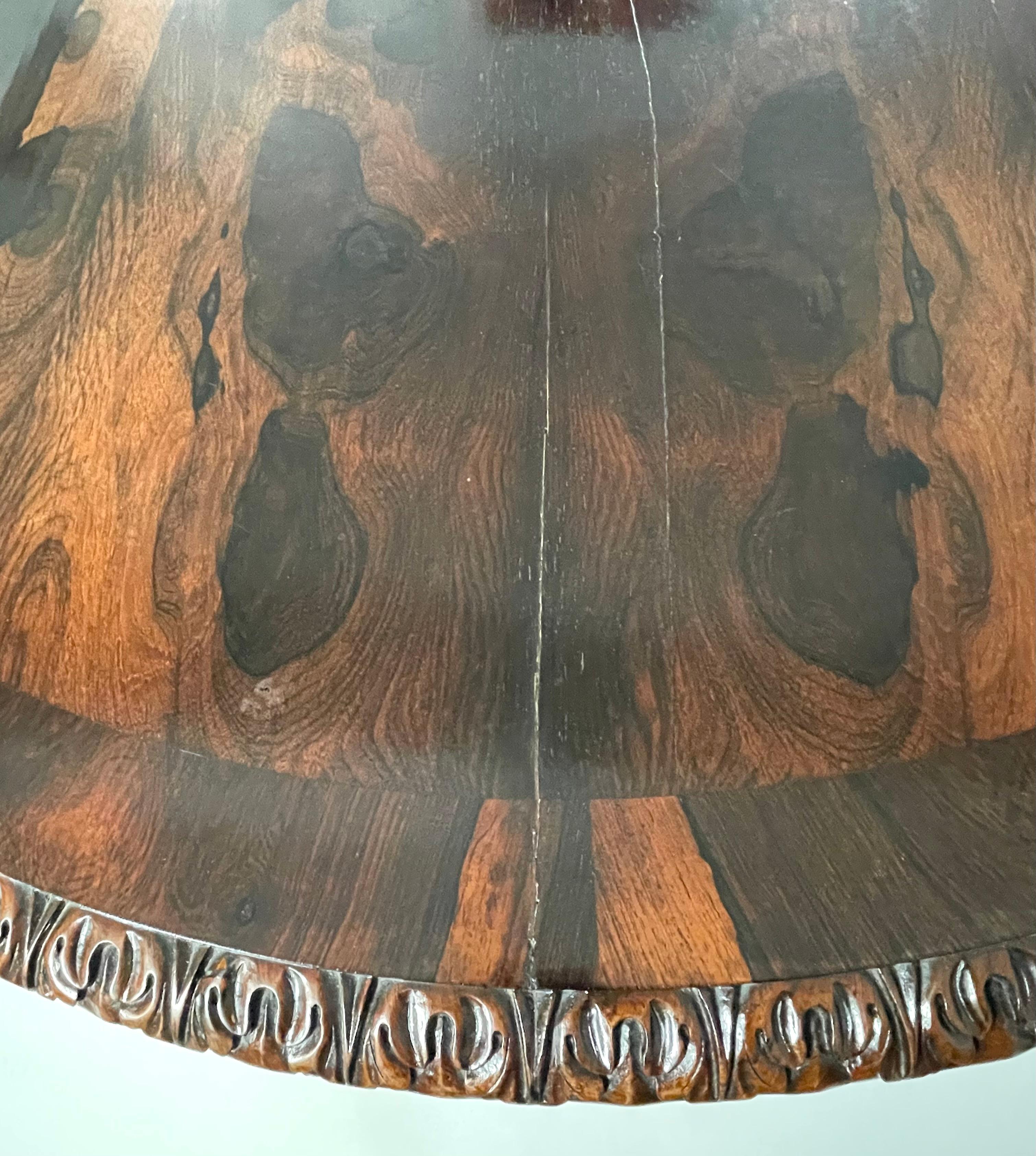 Spectacular 19th Century William IV Rosewood Dining or Center Table For Sale 6