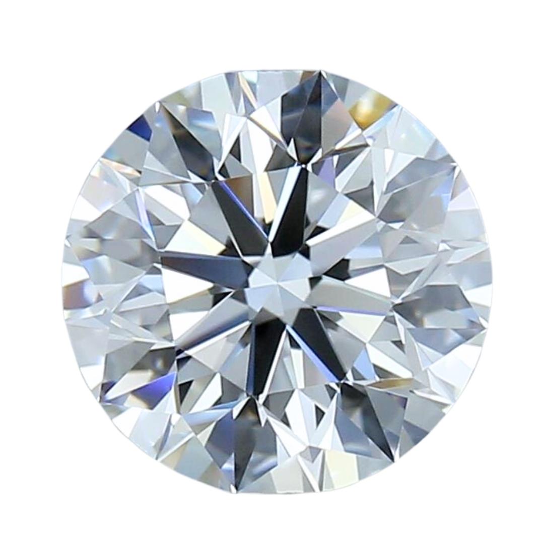 Spectaculaire diamant rond à taille idéale de 2,01ct - certifié GIA en vente 2