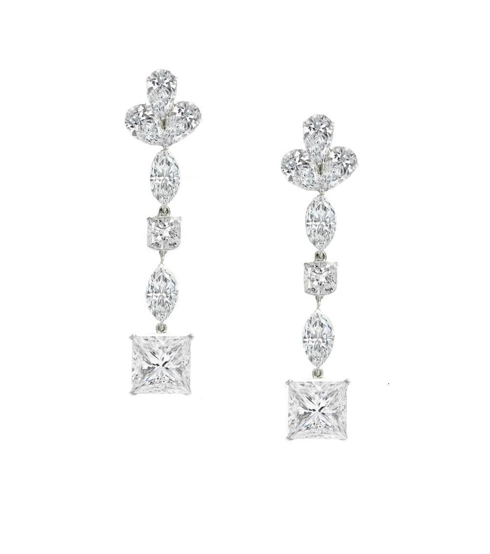 Spektakuläre 24,32 Karat GIA-zertifizierte Diamant-Ohrringe (Moderne) im Angebot