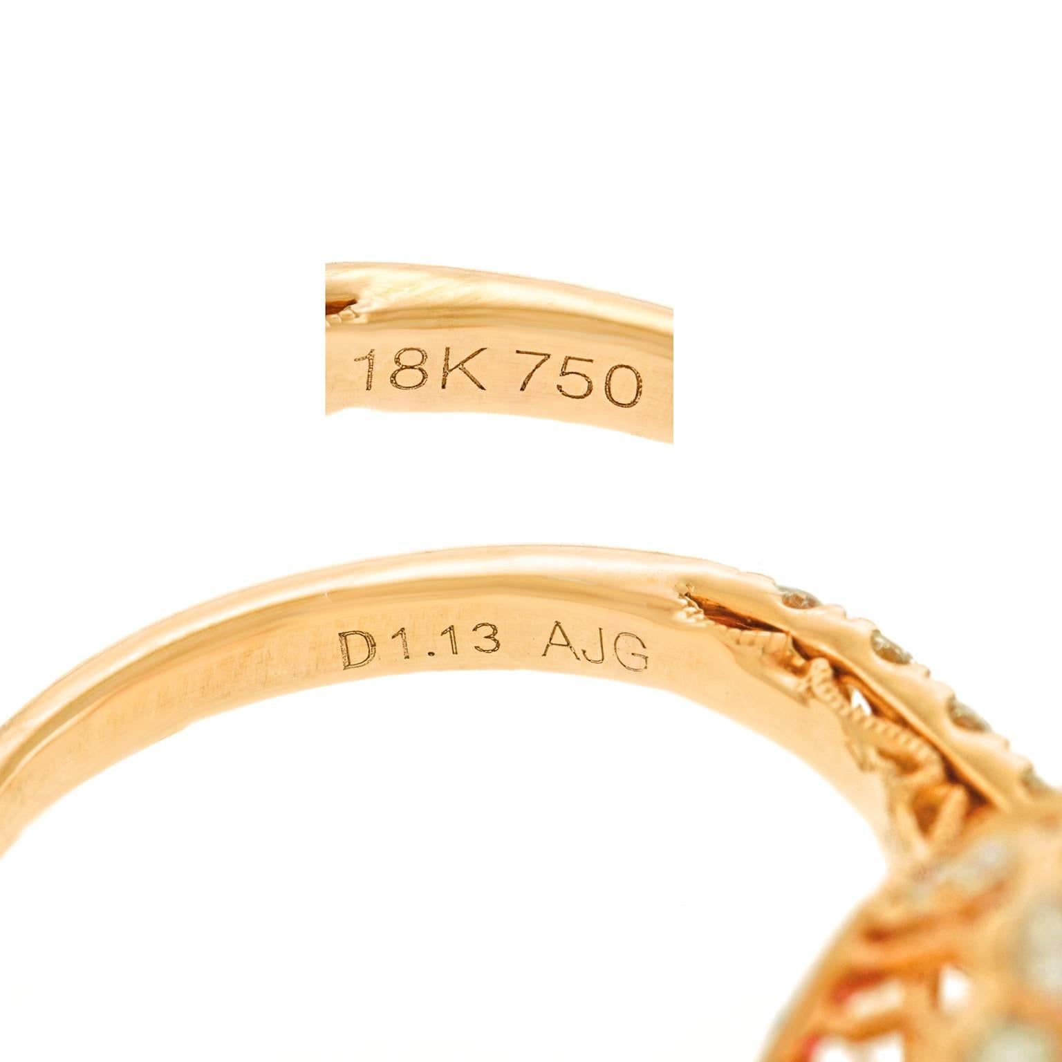 Women's Spectacular 2.94 Carat Pink Sapphire and Diamond Set Gold Ring