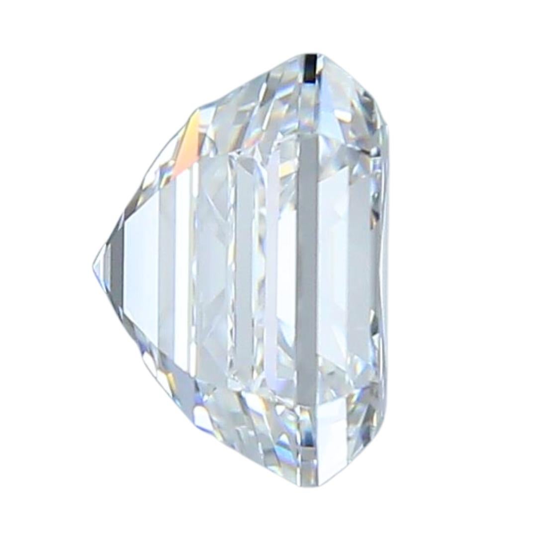 Spectacular 4.03ct Ideal Cut Square Diamond - GIA Certified In New Condition For Sale In רמת גן, IL