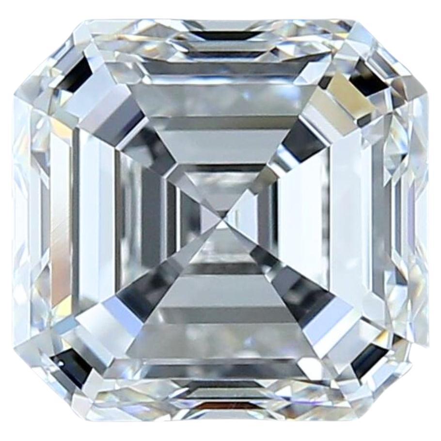 Spectacular 4.03ct Ideal Cut Square Diamond - GIA Certified For Sale