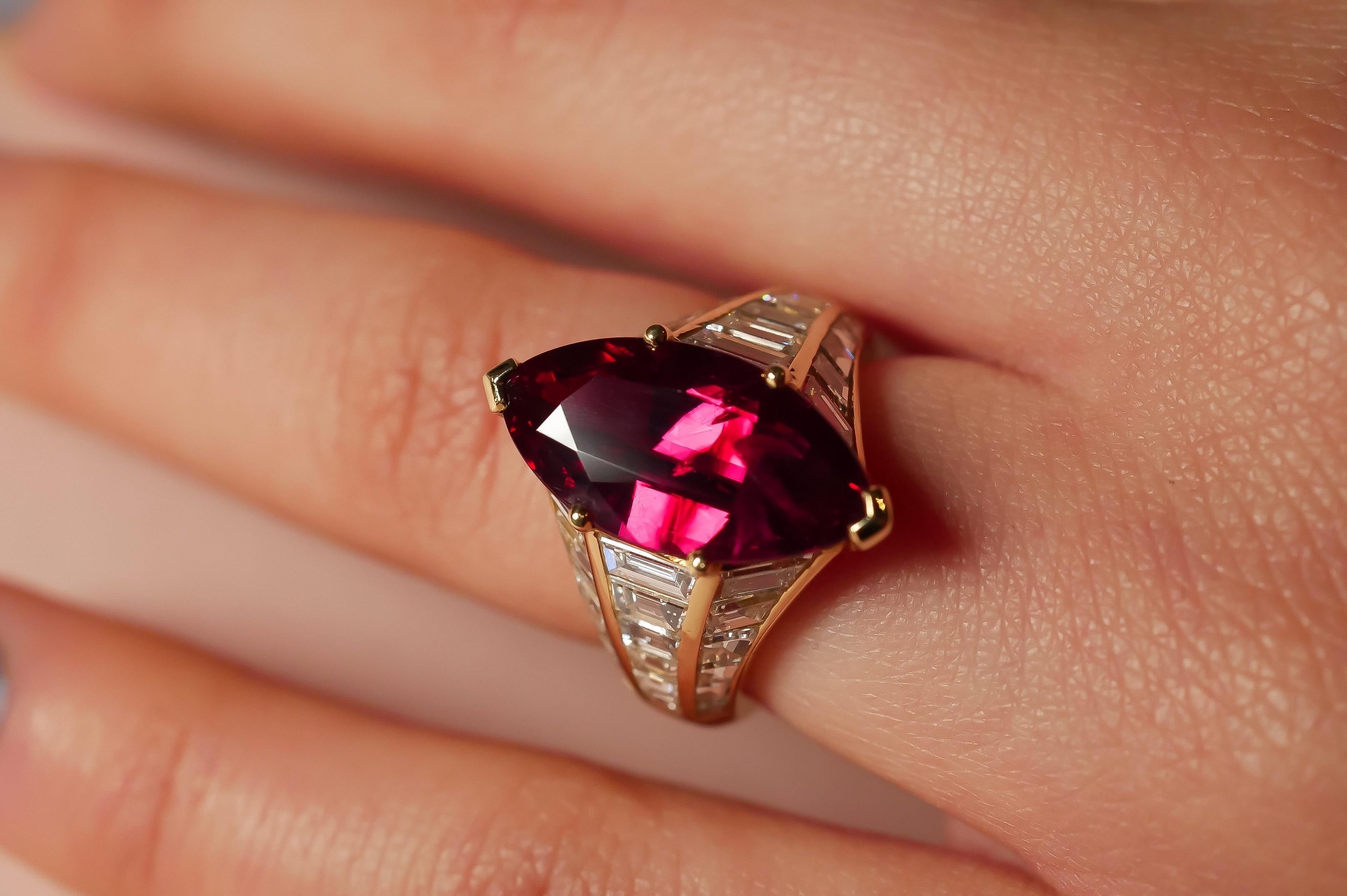 6 carat ruby ring
