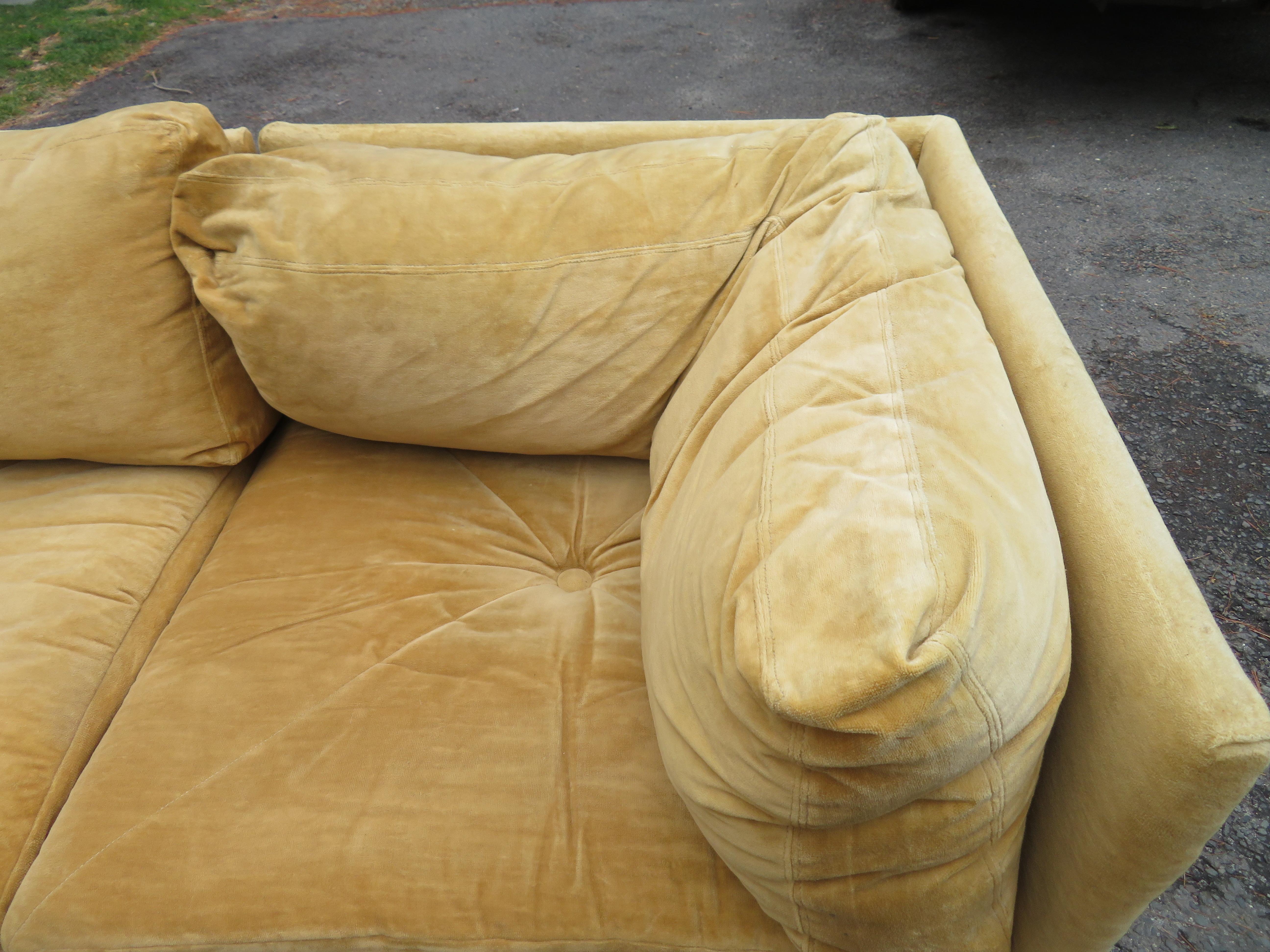 Spektakuläres 8er-Set Würfel-Sofa im Stil von Milo Baughman aus der Mitte des Jahrhunderts im Zustand „Gut“ im Angebot in Pemberton, NJ