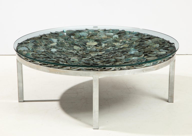 Spectacular Abalone Shell Coffee Table For Sale at 1stDibs