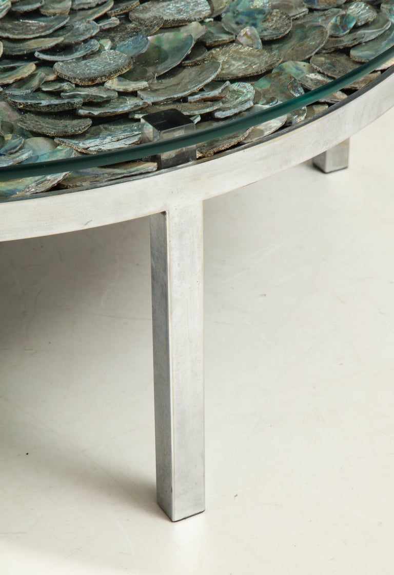 Spectacular Abalone Shell Coffee Table For Sale at 1stDibs