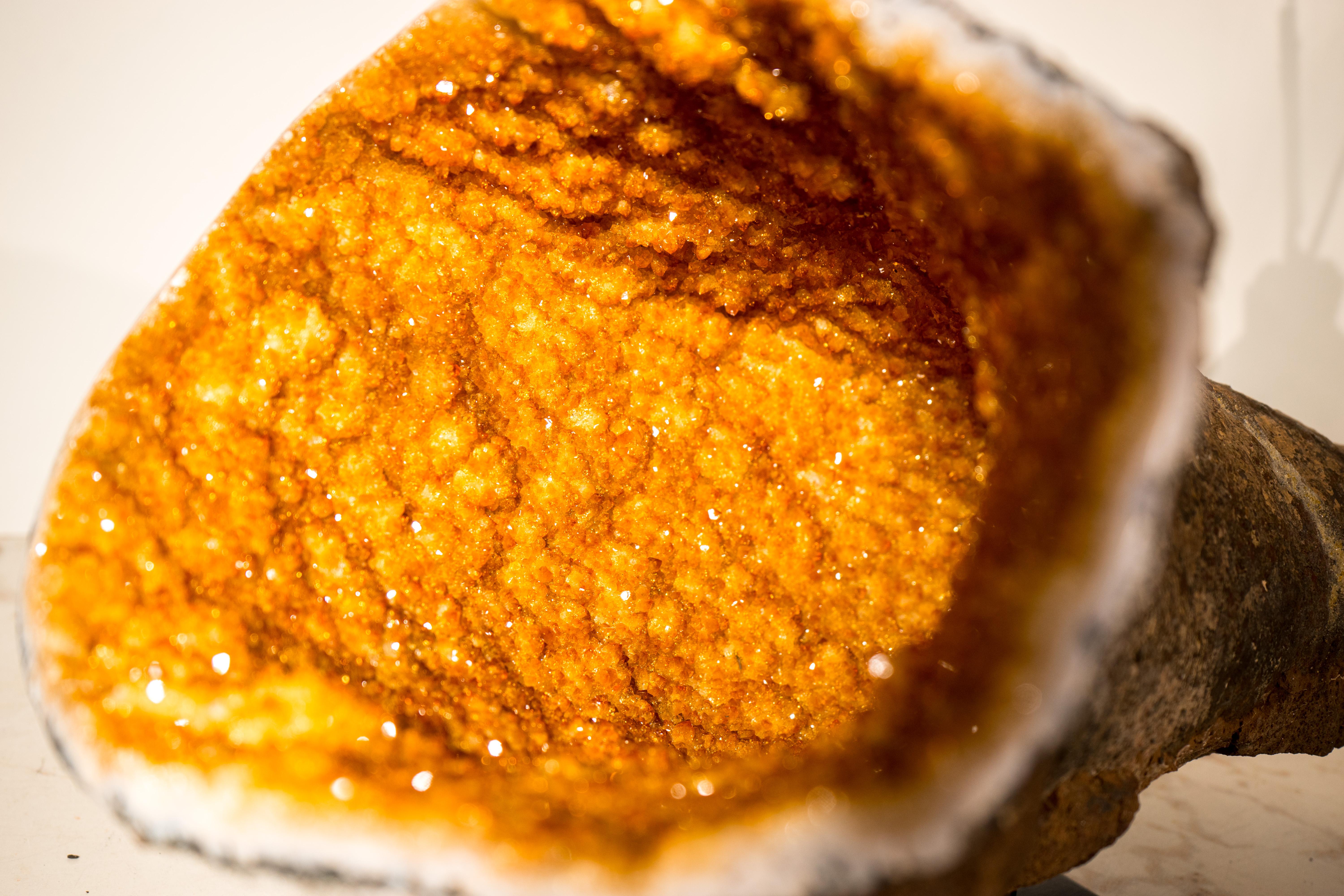 Spectacular All-Natural Citrine Geode Cave For Sale 4