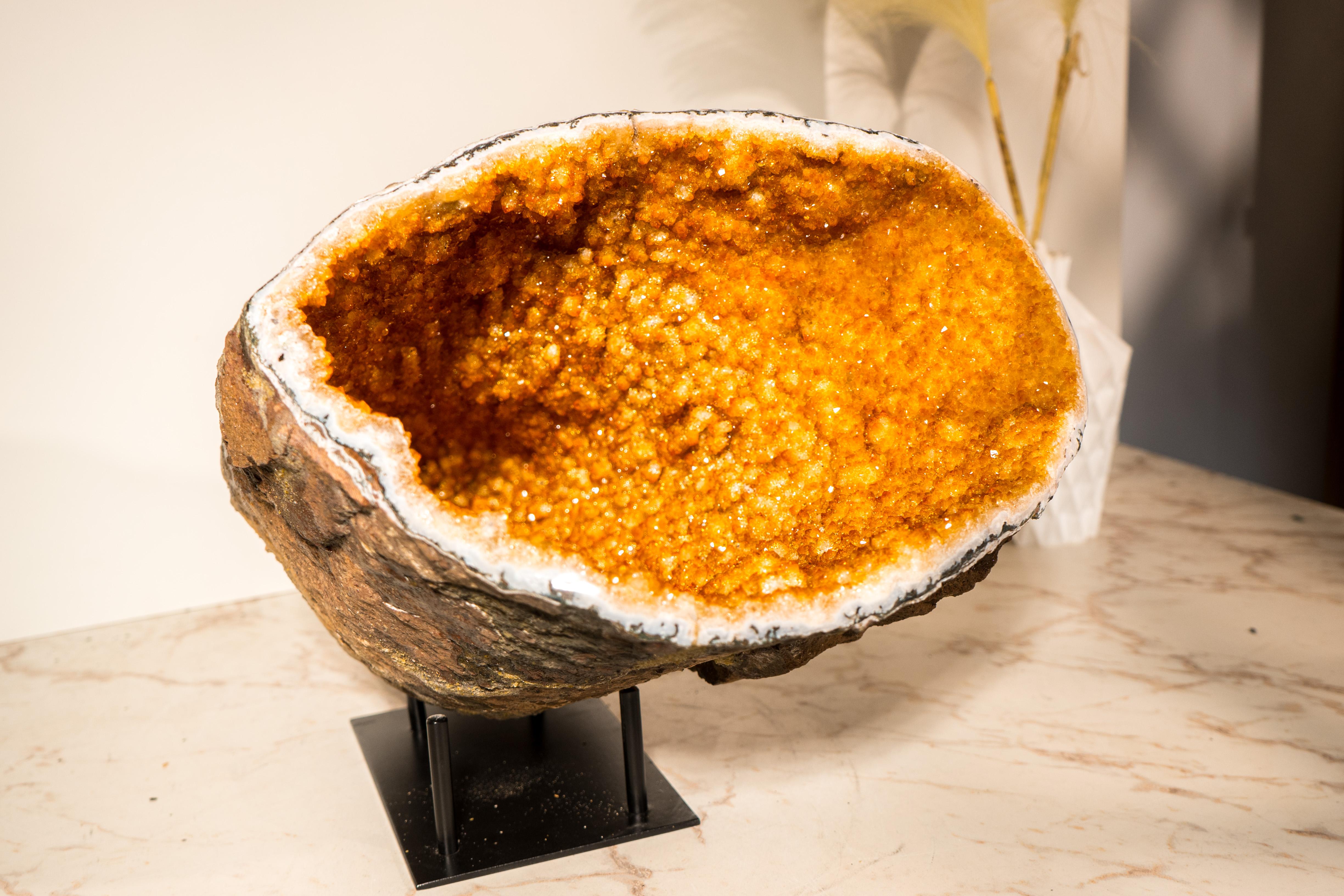 Spectacular All-Natural Citrine Geode Cave For Sale 5