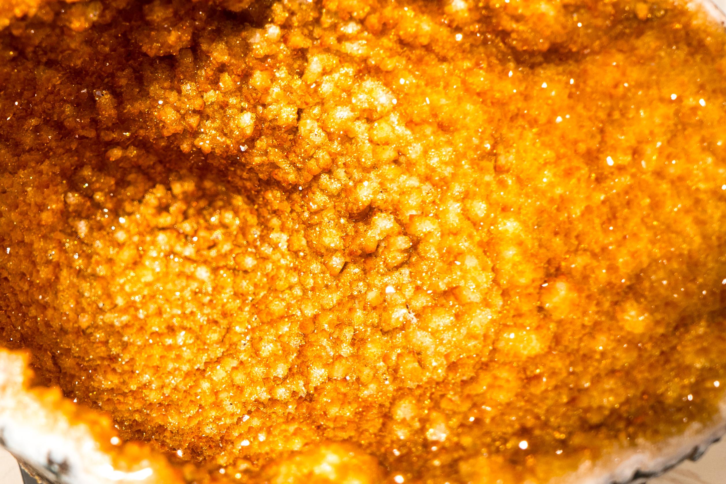 Brazilian Spectacular All-Natural Citrine Geode Cave For Sale