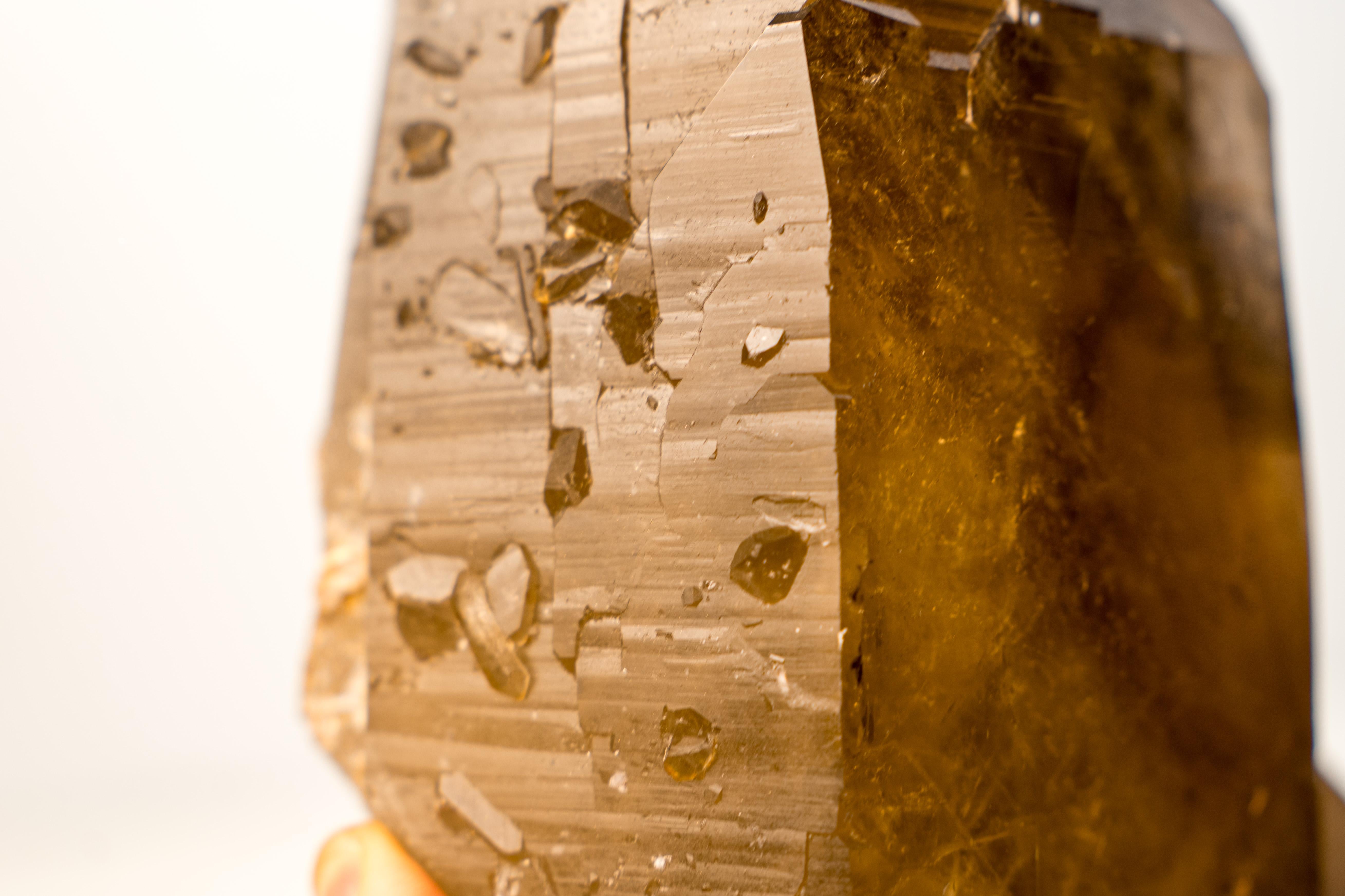 Contemporary Spectacular All-Natural Elestial Citrine Crystal For Sale