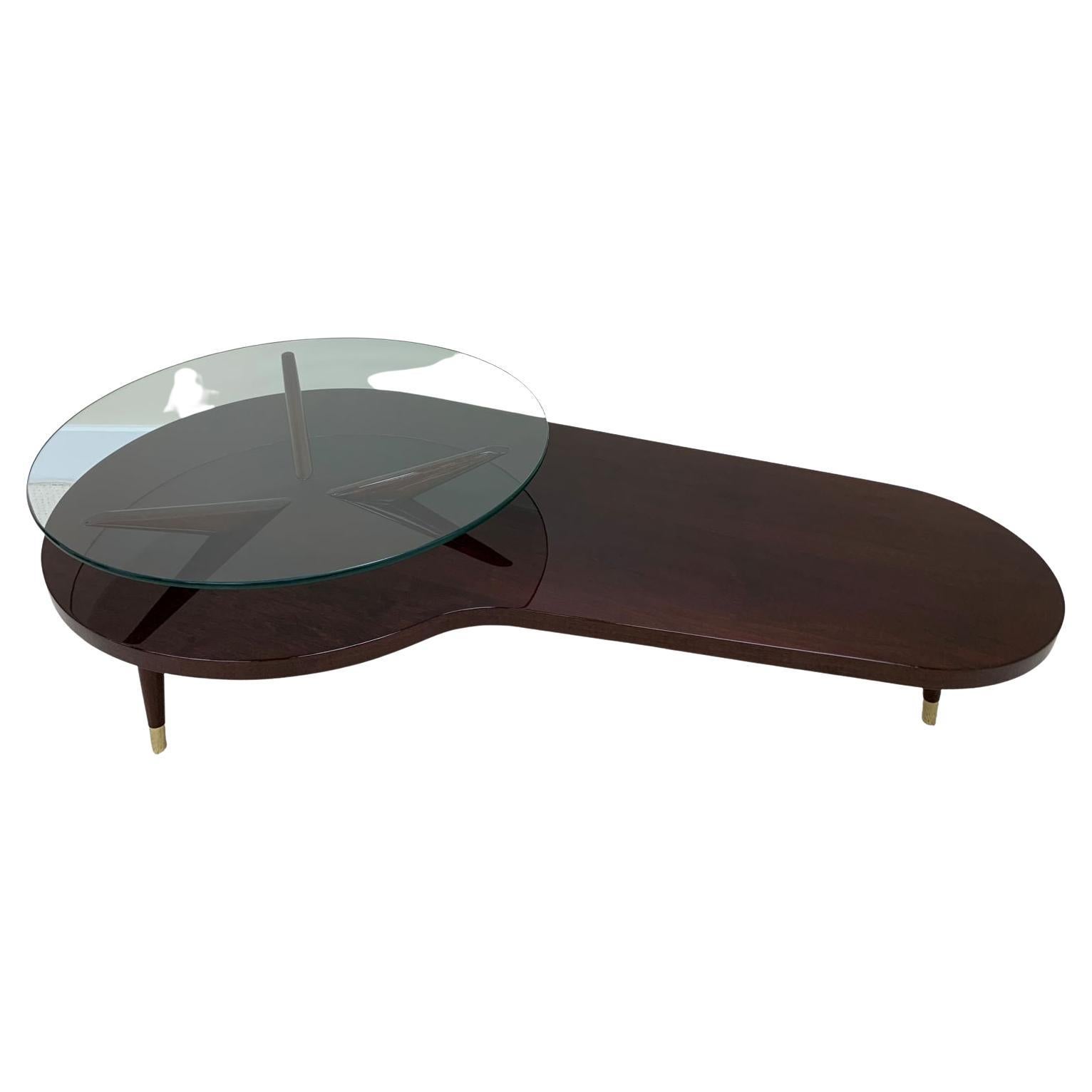 Spektakuläre American Modern Biomorphic Mid Century Cocktail Tisch C.1950's im Zustand „Hervorragend“ im Angebot in Bernville, PA