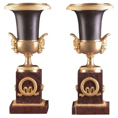 Spectacular and Chic Empire Medici Vases / Cassolettes