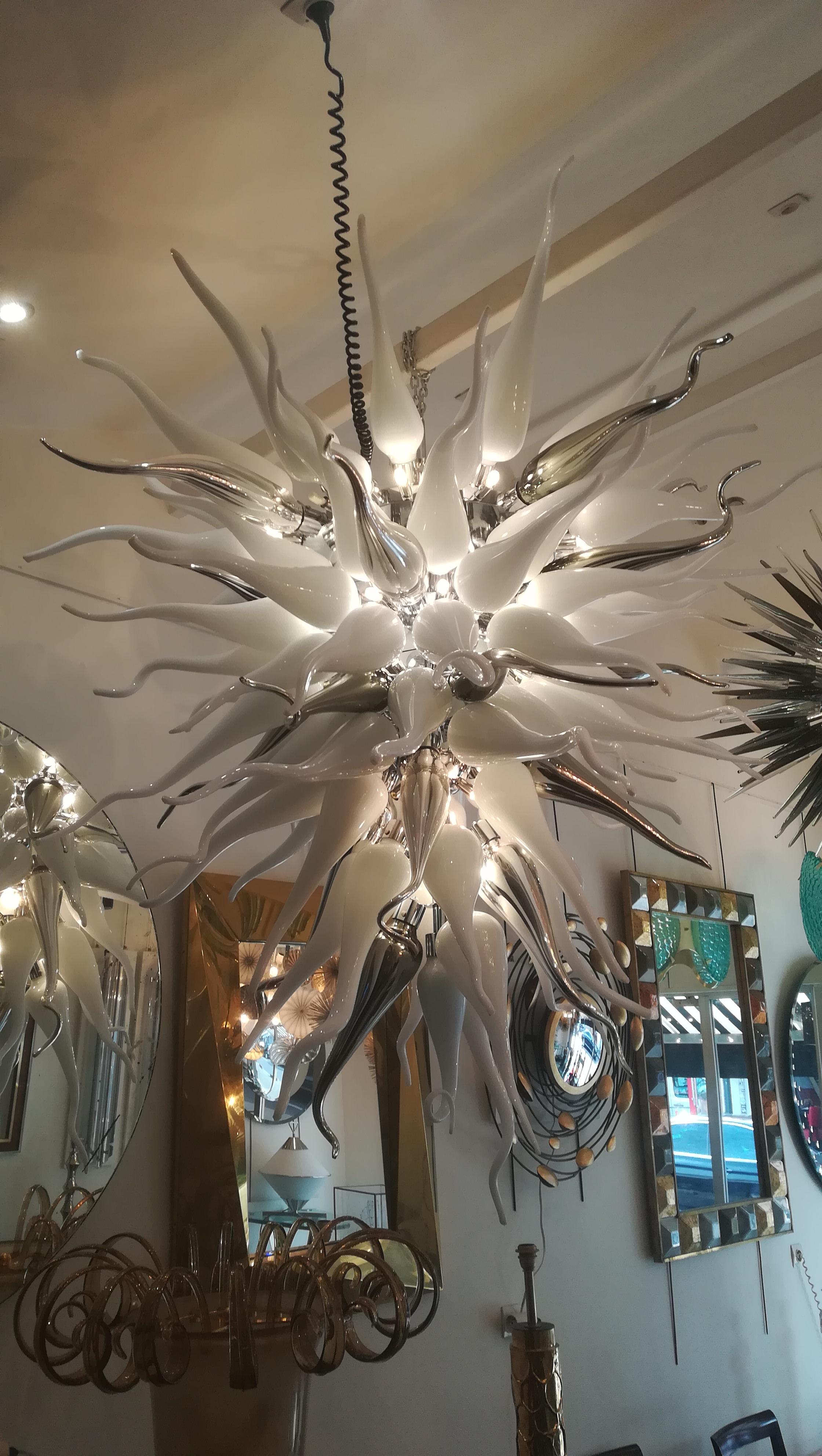 Contemporary Spectacular and Huge Murano Glass Chandelier
