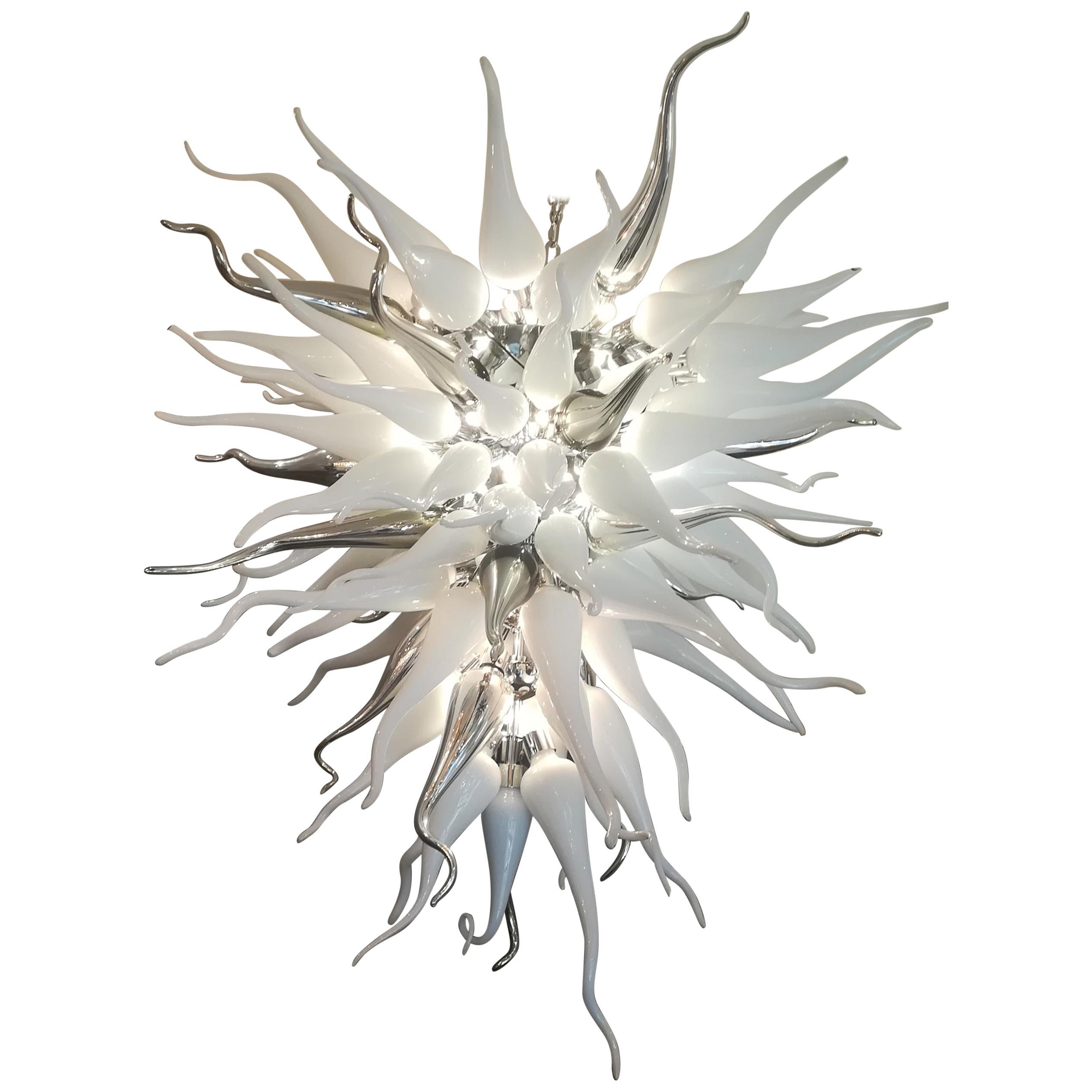 Spectacular and Huge Murano Glass Chandelier