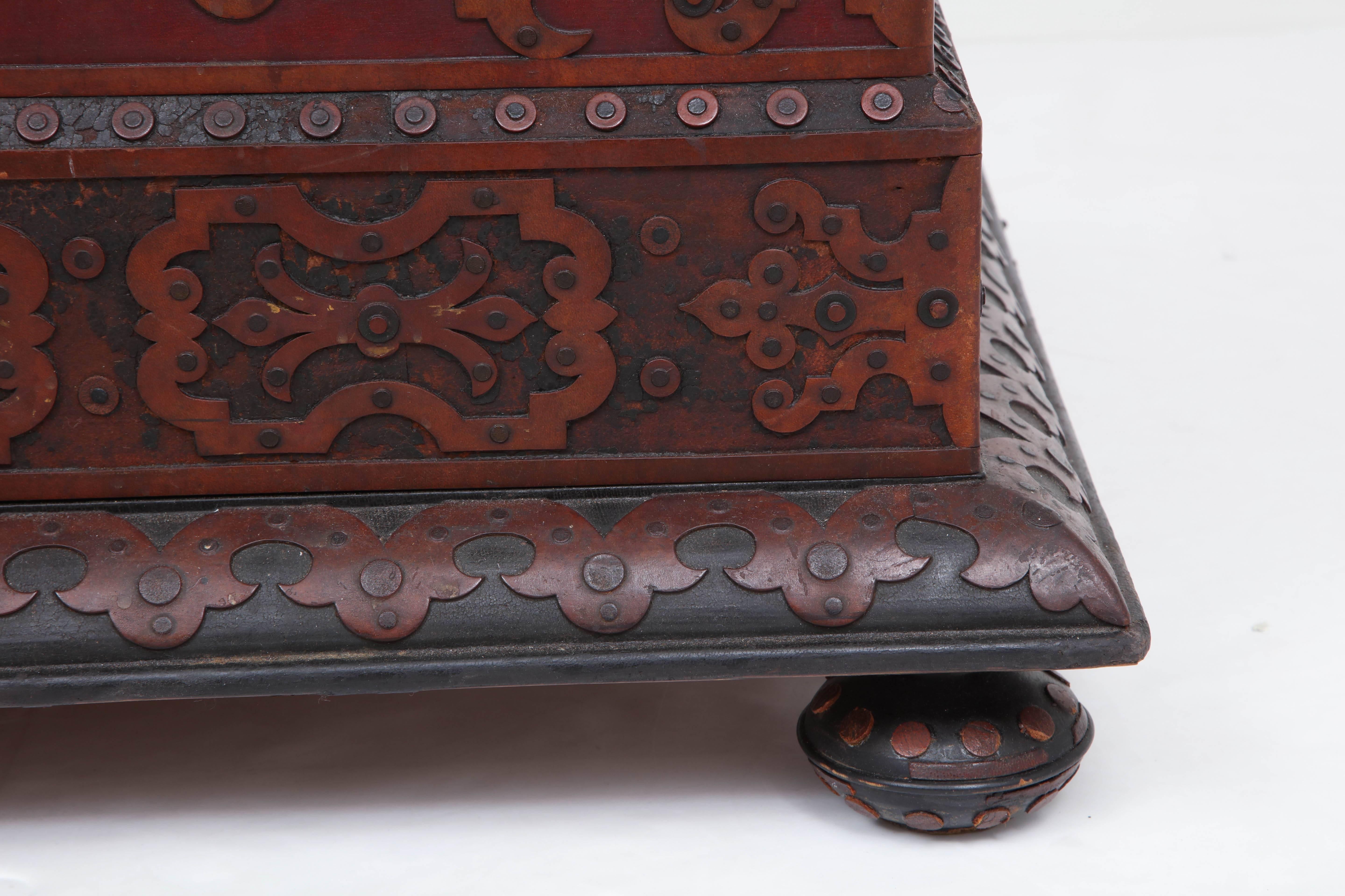 20th Century Spectacular and Large Tramp Art Blanket Box, circa 1890-1910